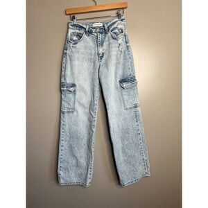 Flying Monkey‎ cargo jeans distressed size 26 grunge